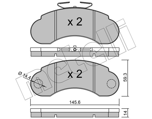 Remblokset Metelli 22-0055-0