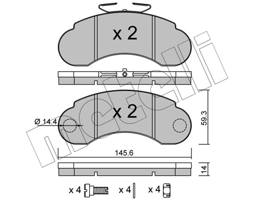 Remblokset Metelli 22-0055-1