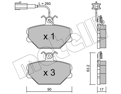 Remblokset Metelli 22-0059-0