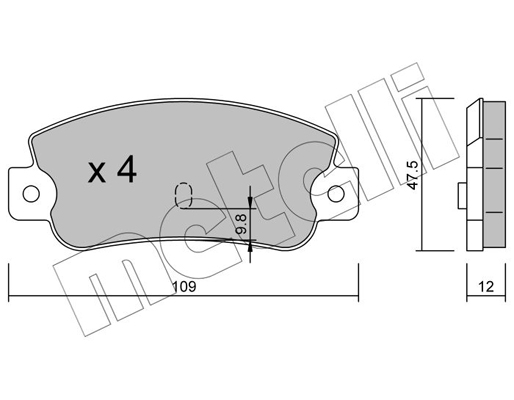 Remblokset Metelli 22-0063-0