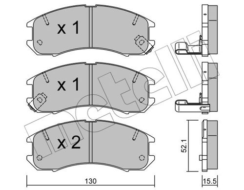 Remblokset Metelli 22-0068-0