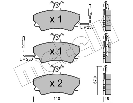 Remblokset Metelli 22-0069-0