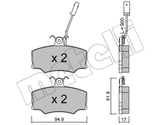 Remblokset Metelli 22-0076-0