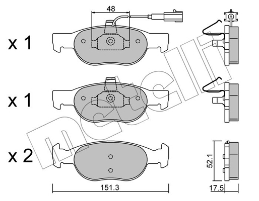 Remblokset Metelli 22-0079-0