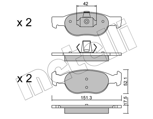 Remblokset Metelli 22-0079-1