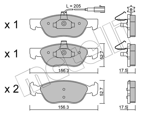 Remblokset Metelli 22-0082-0