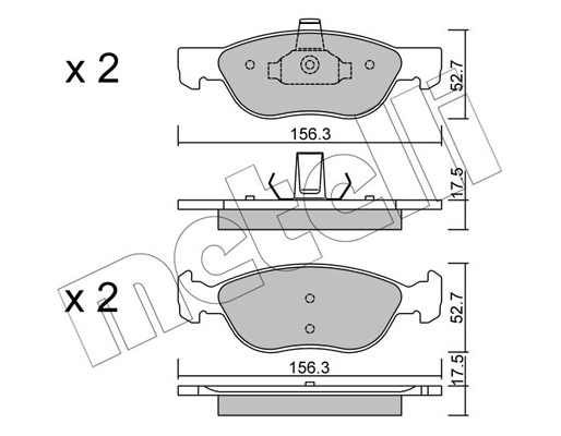 Remblokset Metelli 22-0082-2