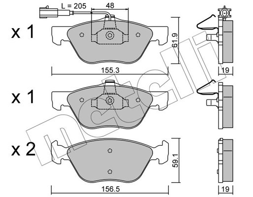 Remblokset Metelli 22-0083-2