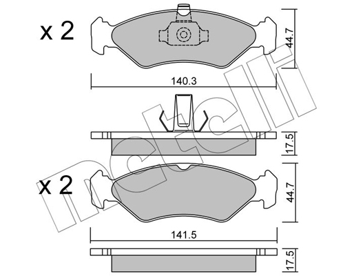 Remblokset Metelli 22-0088-0