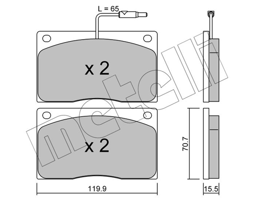 Remblokset Metelli 22-0089-1