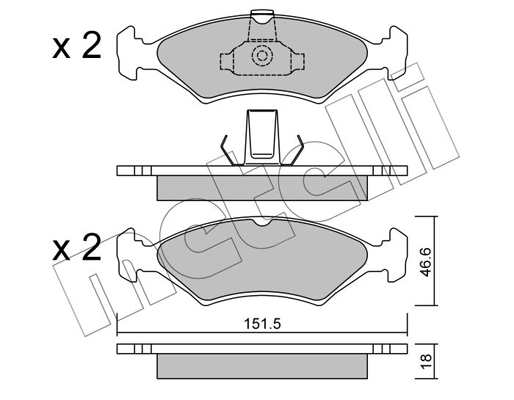 Remblokset Metelli 22-0093-0