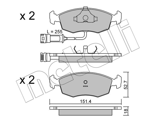 Remblokset Metelli 22-0094-0