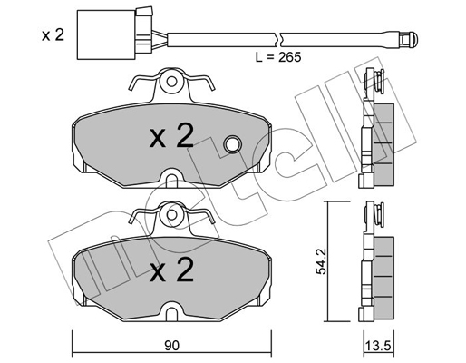 Remblokset Metelli 22-0095-1K