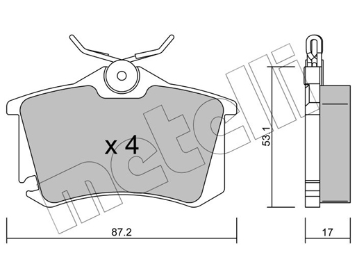 Remblokset Metelli 22-0100-5