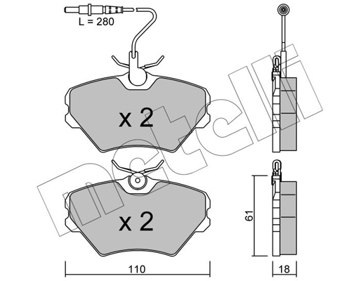 Remblokset Metelli 22-0106-0