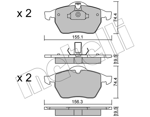 Remblokset Metelli 22-0118-0
