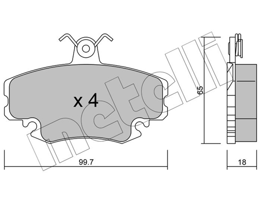 Remblokset Metelli 22-0120-0