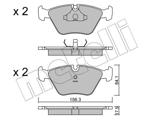 Remblokset Metelli 22-0122-1