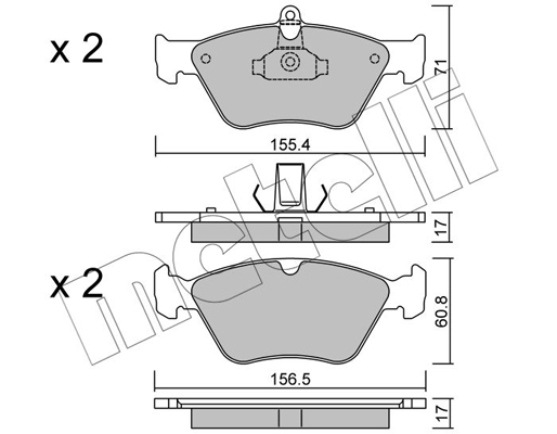 Remblokset Metelli 22-0128-0