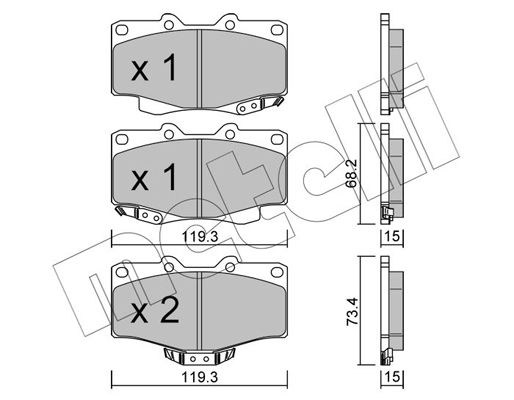 Remblokset Metelli 22-0129-0