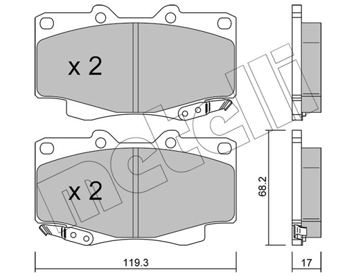 Remblokset Metelli 22-0129-1