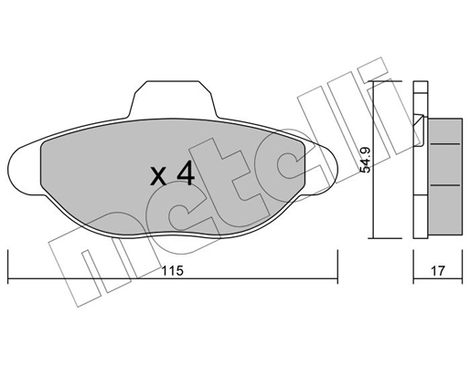 Remblokset Metelli 22-0137-0