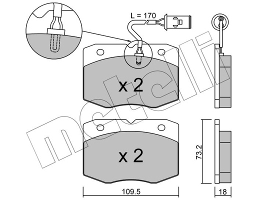 Remblokset Metelli 22-0139-0