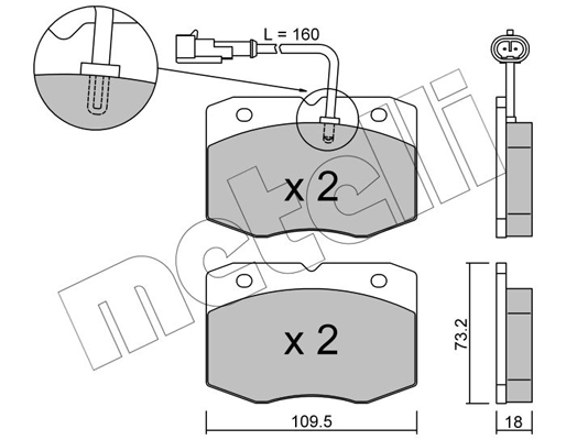 Remblokset Metelli 22-0139-1