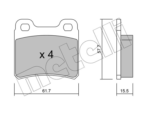 Remblokset Metelli 22-0141-0