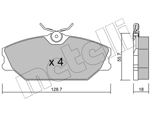 Remblokset Metelli 22-0142-2