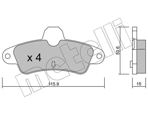 Remblokset Metelli 22-0143-0