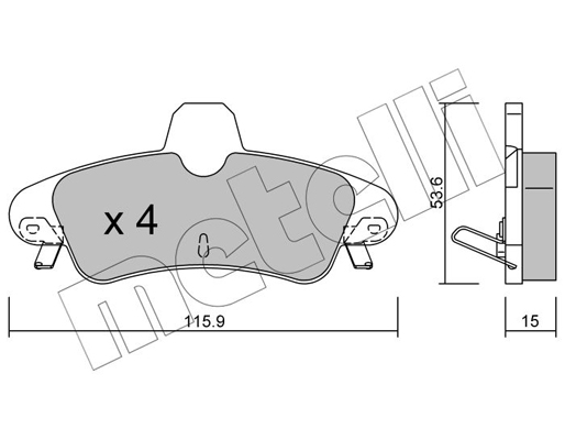 Remblokset Metelli 22-0143-1