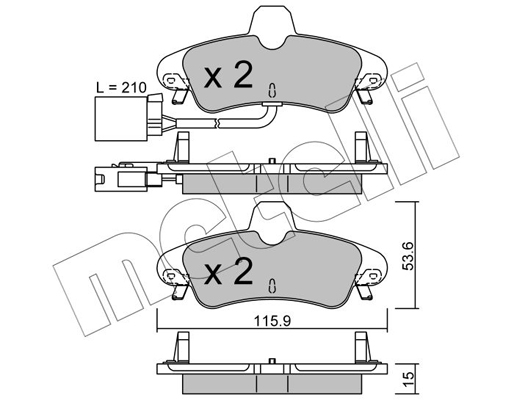 Remblokset Metelli 22-0143-2