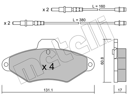 Remblokset Metelli 22-0144-0