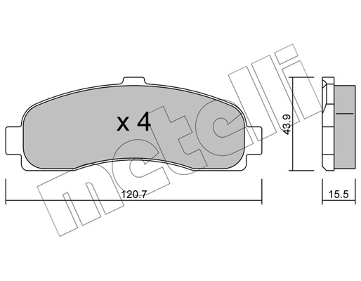 Remblokset Metelli 22-0145-0