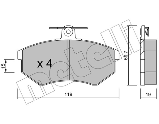 Remblokset Metelli 22-0148-0