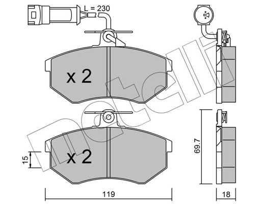 Remblokset Metelli 22-0148-4