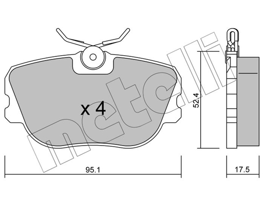 Remblokset Metelli 22-0150-0