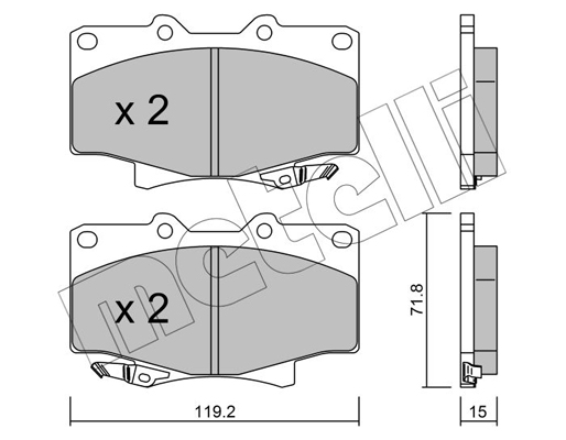 Remblokset Metelli 22-0153-0