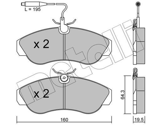 Remblokset Metelli 22-0155-0