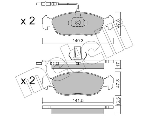 Remblokset Metelli 22-0156-0