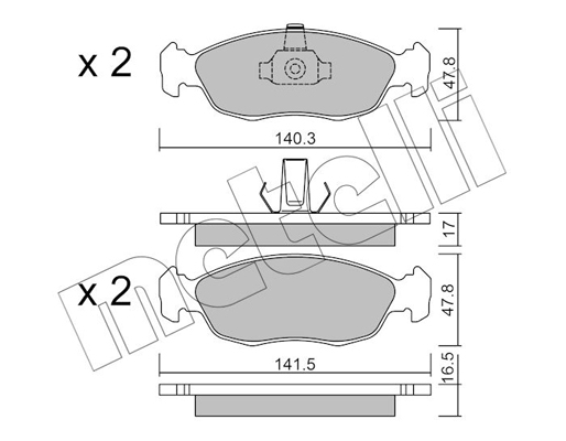 Remblokset Metelli 22-0156-1