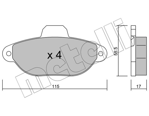 Remblokset Metelli 22-0159-1