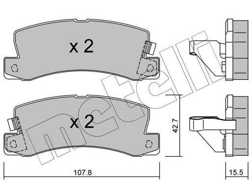 Remblokset Metelli 22-0161-1