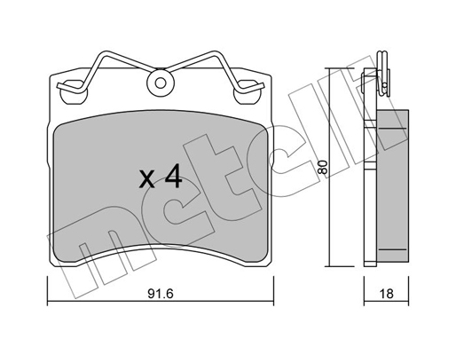 Remblokset Metelli 22-0163-0