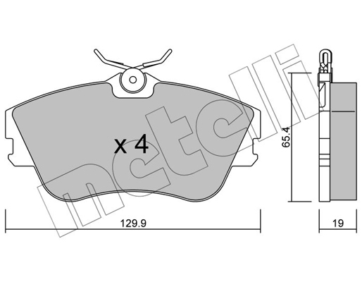 Remblokset Metelli 22-0164-0