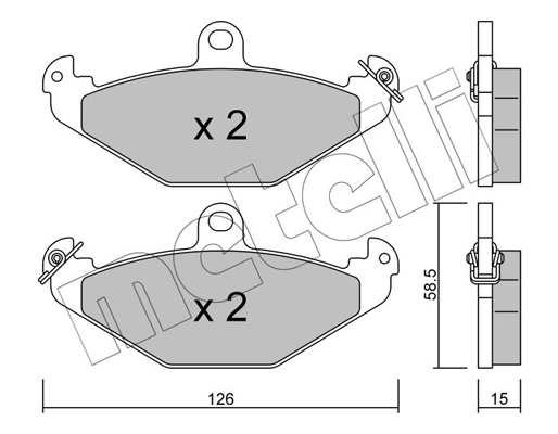 Remblokset Metelli 22-0165-0