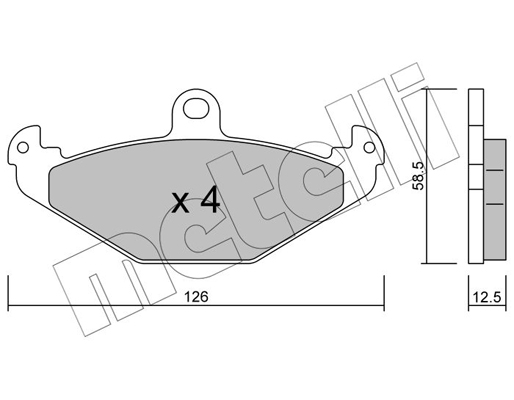 Remblokset Metelli 22-0165-1