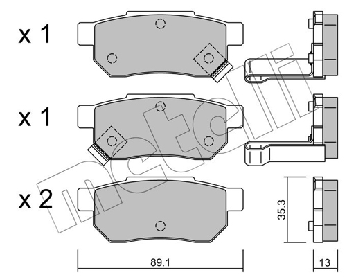 Remblokset Metelli 22-0170-1