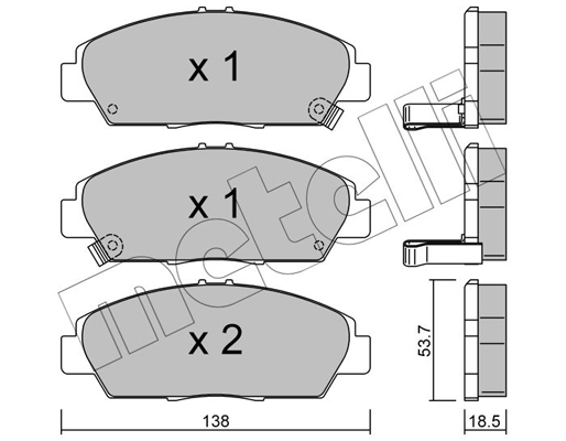 Remblokset Metelli 22-0172-0